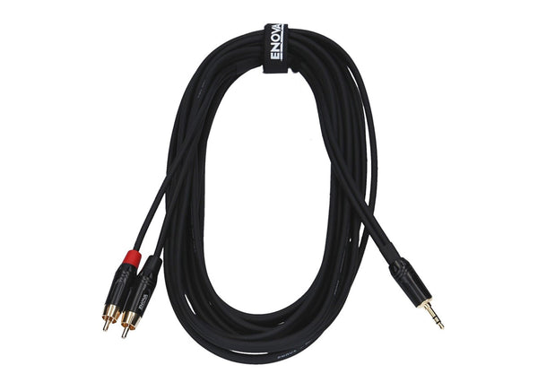 Enova Enova 3 Meters 3.5 mm Jack- RCA Male Adapter Cable Red & Black Stereo Cable EC-A3-PSMCLM-3 Buy on Feesheh