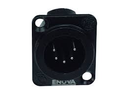 Enova Enova XLR Chassis Connector Male 5-Pin Black Metal Housing Solder Cups XL15MB Buy on Feesheh