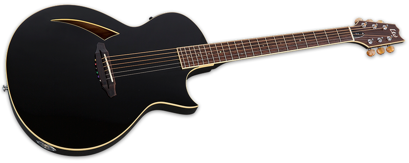 ESP Acoustic Guitar ESP LTD TL-6 Thinline Acoustic Guitar, Black Finish LTL6BLK Buy on Feesheh