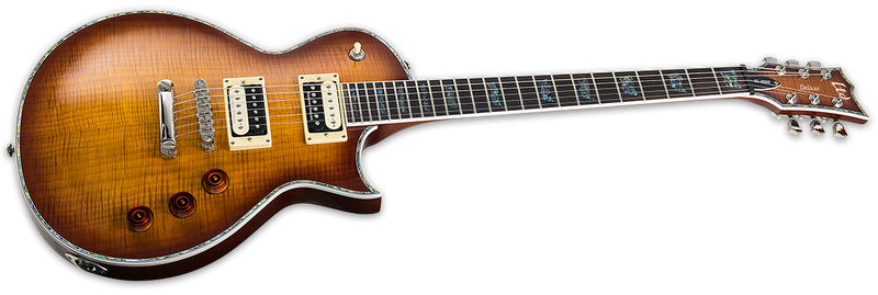 ESP Electric Guitar ESP LTD Deluxe Eclipse EC-1000 Amber Sunburst Finish LEC1000ASB Buy on Feesheh