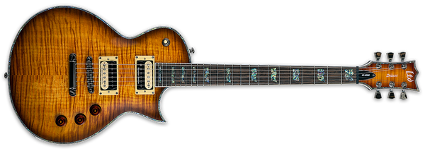 ESP Electric Guitar ESP LTD Deluxe Eclipse EC-1000 Amber Sunburst Finish LEC1000ASB Buy on Feesheh