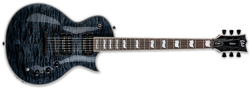 ESP Electric Guitar ESP LTD EC-1000 Piezo - See Thru Black LEC1000PIEZOQMSTBLK Buy on Feesheh