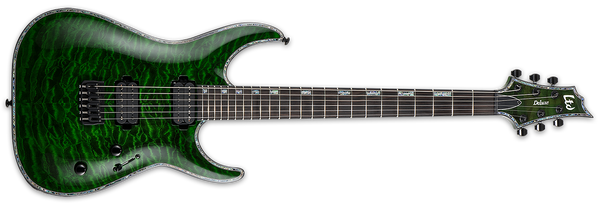 ESP Electric Guitar ESP LTD H-1001 Quilted Maple See Thru Green Finish LH1001QMSTG Buy on Feesheh