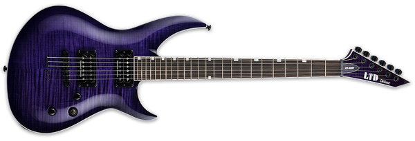 ESP Electric Guitar ESP LTD H3-1000 Flamed Maple See-Thru Purple Sunburst Finish LH31000FMSTPSB Buy on Feesheh