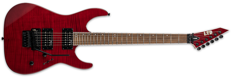 ESP Electric Guitar ESP LTD M-200 With Floyd Rose Flamed Maple See Thru Red Finish LM200FMSTR Buy on Feesheh