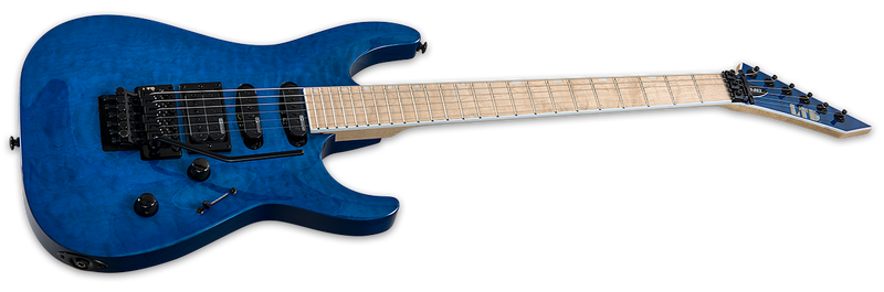 ESP Electric Guitar ESP LTD MH-203QM, See-Thru Blue Finish LMH203QMSTB Buy on Feesheh