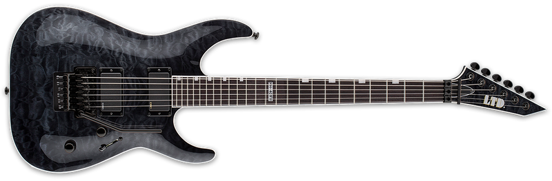 ESP Electric Guitar ESP LTD MH-401 FR Quilted Maple with Floyd Rose, See-Thru Black Finish LMH401FRQMSTBLK Buy on Feesheh