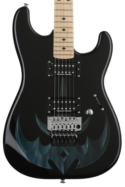 ESP Electric Guitar ESP LTD MW-TR1 Michael Wilton Signature Guitar, Black Finish with TriRyche Graphic LMWTR1 Buy on Feesheh