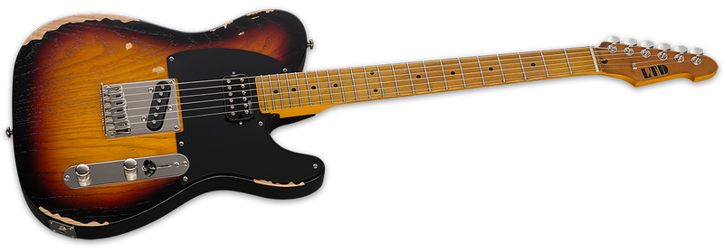 ESP Electric Guitar ESP LTD TE-254 in Distressed 3-Tone Burst Finish LTE254D3TB Buy on Feesheh