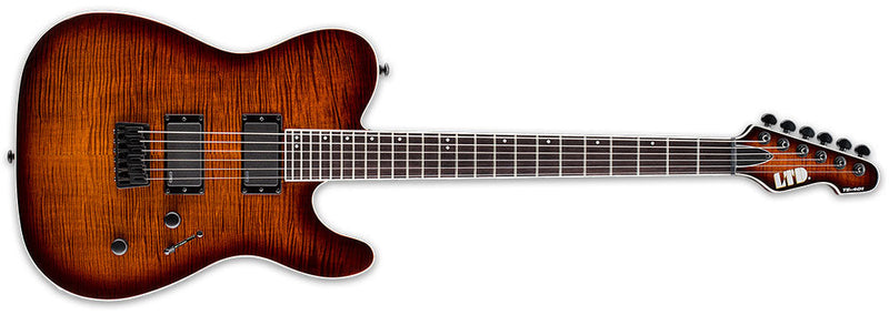 ESP Electric Guitar ESP LTD TE-401FM Flame Maple Top, Dark Brown Sunburst Finish LTE401FMDBSB Buy on Feesheh