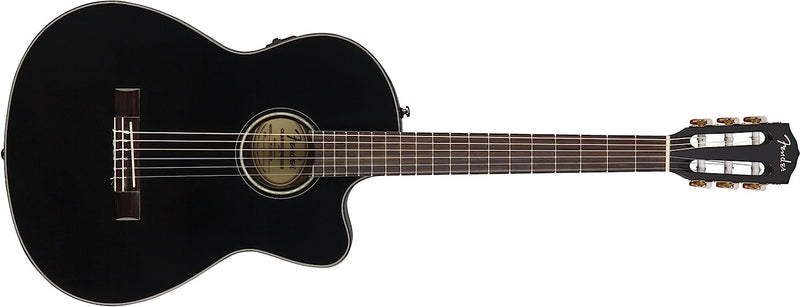 Fender Acoustic Guitar Black Fender CN-140SCE Classical Thinline Acoustic Electric Guitar /Case 970264306 Buy on Feesheh