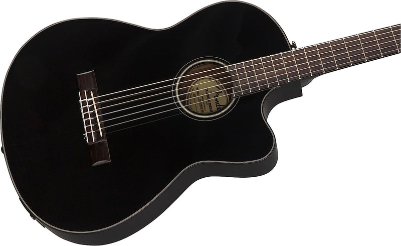 Fender Acoustic Guitar Fender CN-140SCE Classical Thinline Acoustic Electric Guitar /Case Buy on Feesheh