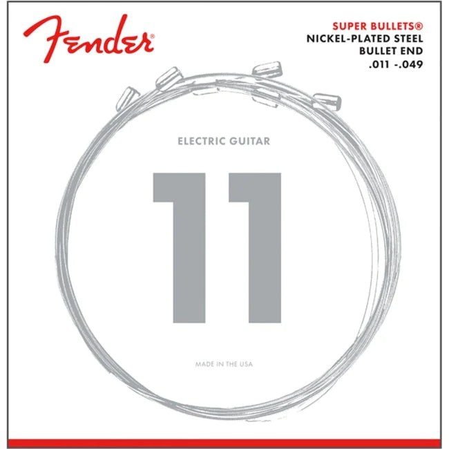 Fender Fender 3250M Super Bullets Electric Guitar Strings NPS Bullet End Medium 0733250408 Buy on Feesheh