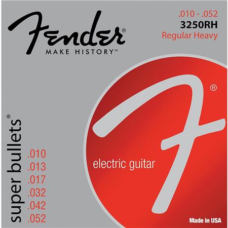 Fender Fender 3250RH Super Bullets Nickel PS Electric Guitar Strings 10-52 0733250407 Buy on Feesheh