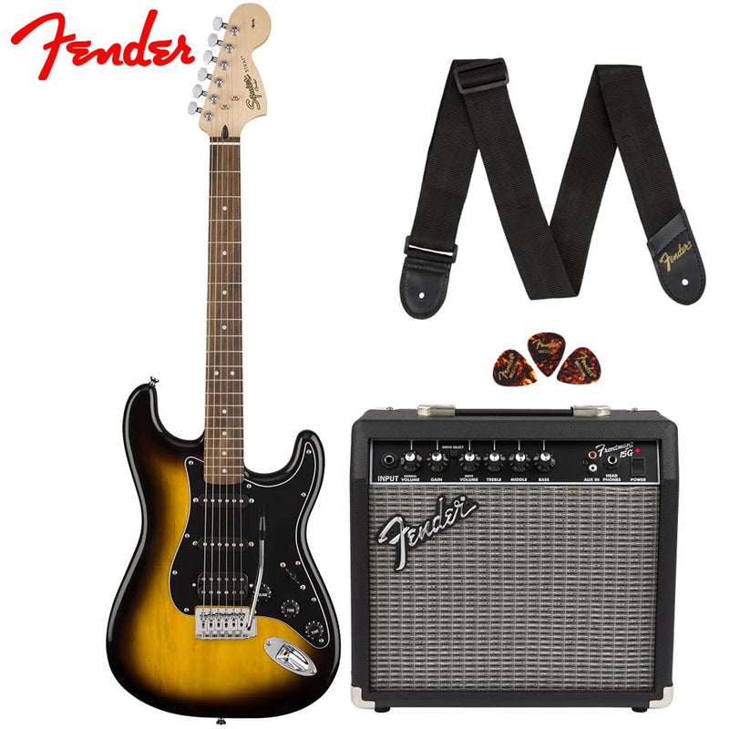 Fender Fender Affinity Series  Stratocaster HSS Pack, Laurel Fingerboard, Brown Sunburst, Gig Bag, 15G - 230V EU 0371824632 Buy on Feesheh