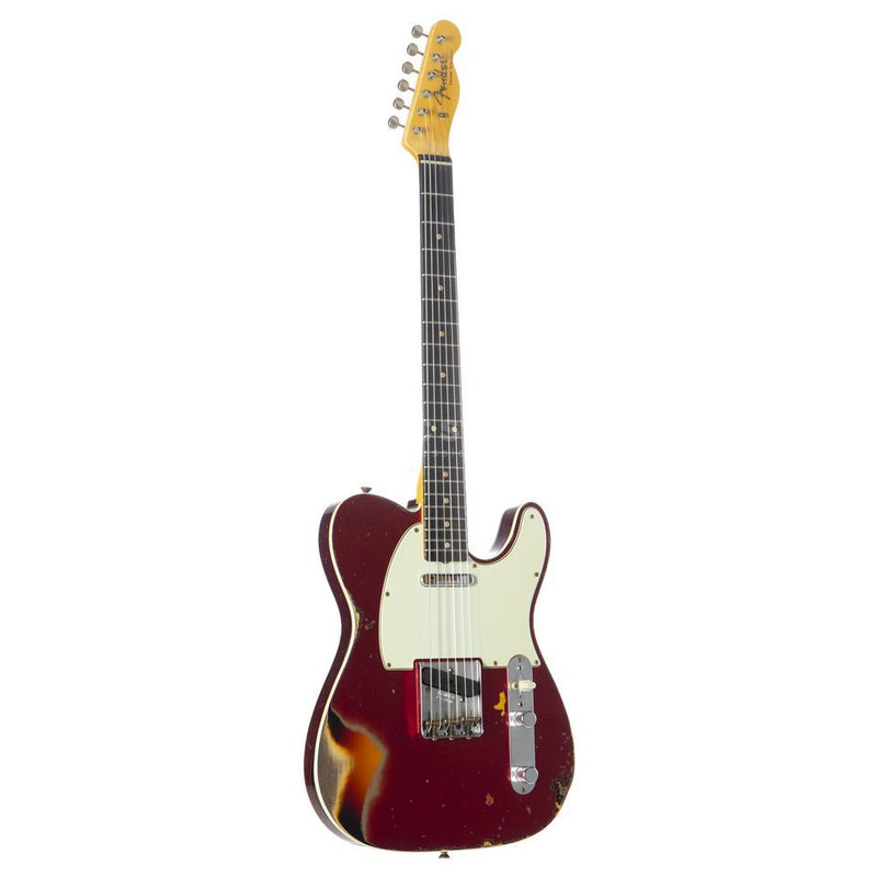 Fender Fender Custom Shop Limited Edition '60 Tele Custom - Heavy Relic - Aged Candy Apple Red Over 3-Color Sunburst 923-1012-866 Buy on Feesheh