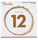 Fender Fender Dura-Tone Coated Phosphor Bronze Acoustic Guitar Strings, 860L .012-.053 0730060403 Buy on Feesheh