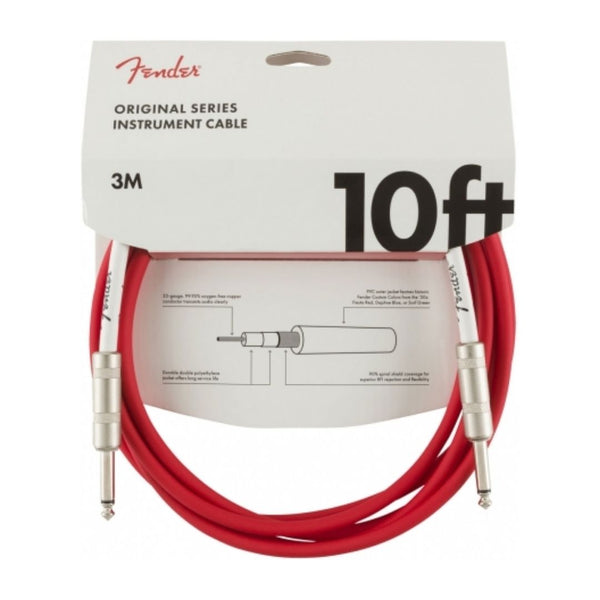 Fender Fender Original Series Straight to Straight Instrument Cable 10 foot Fiesta Red 0990510010 Buy on Feesheh