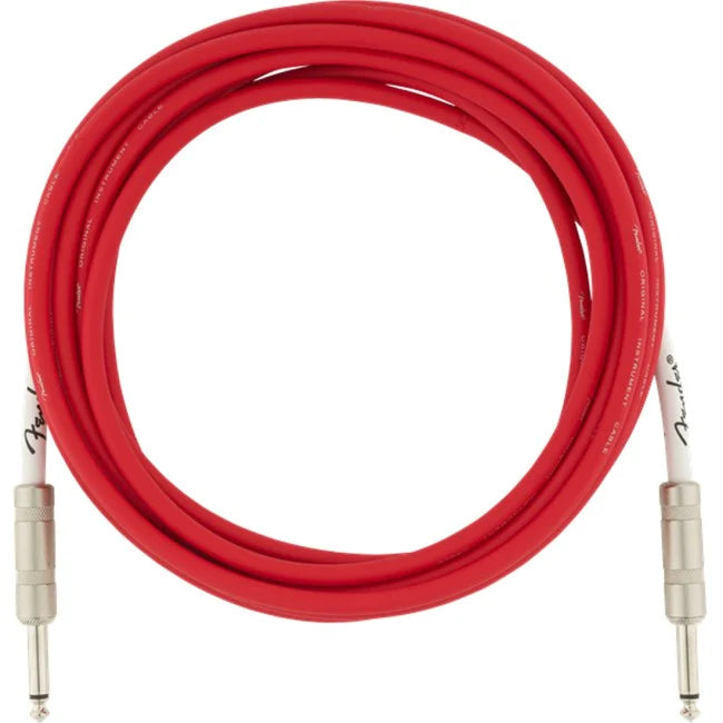 Fender Fender Original Series Straight to Straight Instrument Cable - 15 foot Fiesta Red 0990515010 Buy on Feesheh