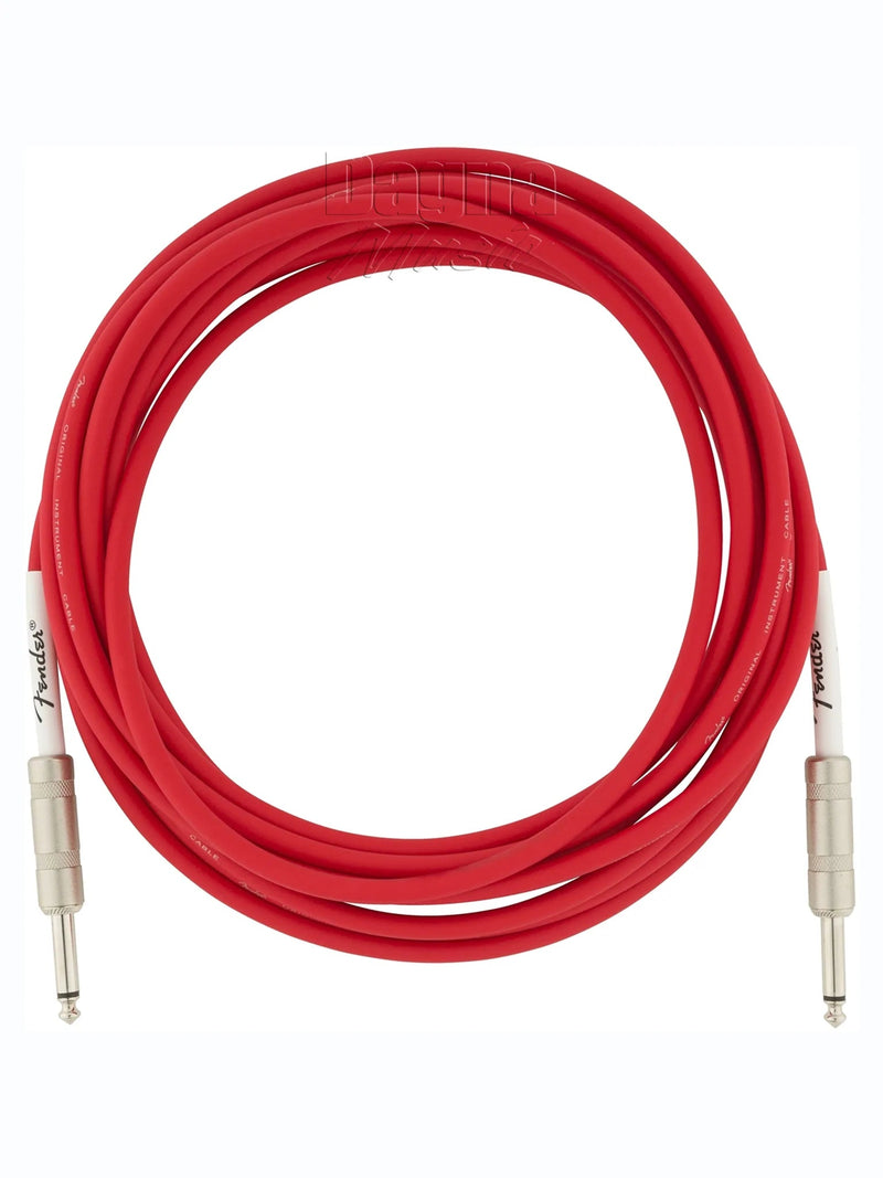 Fender Fender Original Series Straight to Straight Instrument Cable - 18.6 foot Fiesta Red 0990520010 Buy on Feesheh
