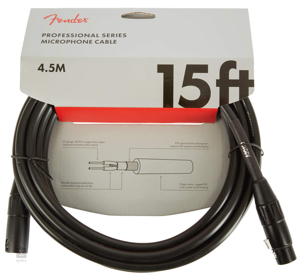 Fender Fender Professional Series Microphone Cable - 15 foot 0990820018 Buy on Feesheh