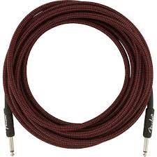 Fender Fender Professional Series Straight to Straight Instrument Cable - 15 foot Red Tweed 0990820064 Buy on Feesheh