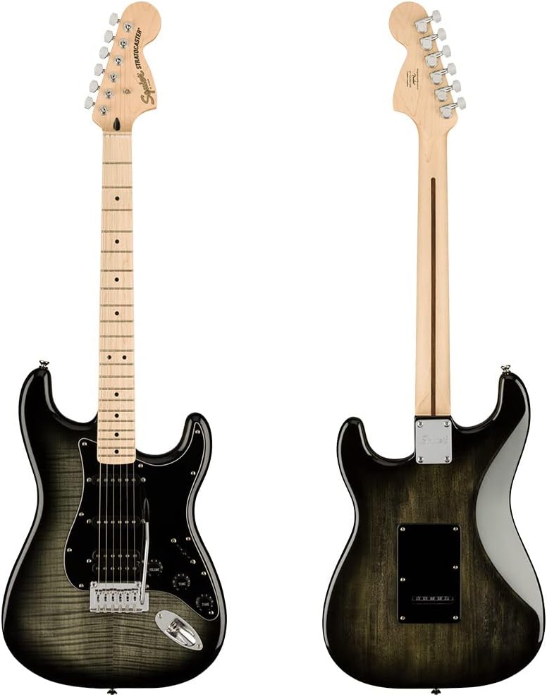 Fender Fender Squier Affinity Series Stratocaster FMT HSS Electric Guitar, Maple Fingerboard, Black Burst 0378153539 Buy on Feesheh