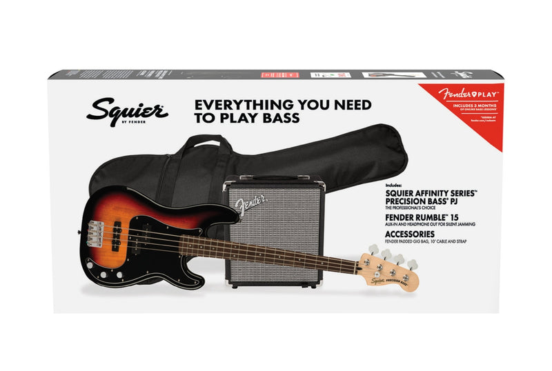 Fender Fender Squier Pack Affinity PBass PJ Lrl 3 Color Sunburst Rumble 15 0372980400 Buy on Feesheh