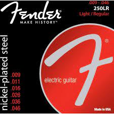 Fender Fender Super 250 Electric Guitar Strings, Nickel Plated Steel, Ball End, 250LR .009-.046 0730250404 Buy on Feesheh