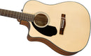 Fender Guitars Fender CD-60SCE Dreadnought Acoustic Guitar - Natural - Left-Handed 0970118021 - CD 60SCE DREAD LH NATURAL WN Buy on Feesheh