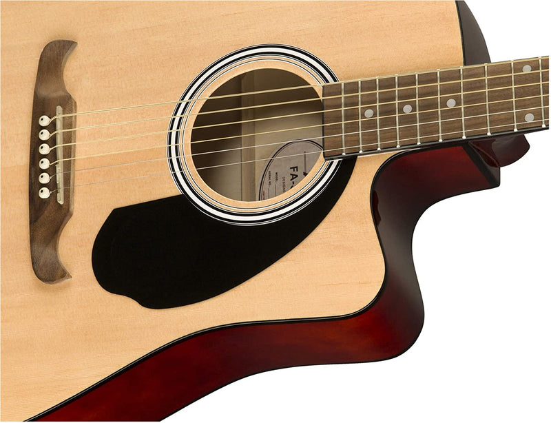 Fender Guitars Fender FA-125CE Dreadnought 6-String Acoustic Guitar, Walnut Fingerboard, Natural 0971113521 - FA125CE DREAD NATURAL WN Buy on Feesheh