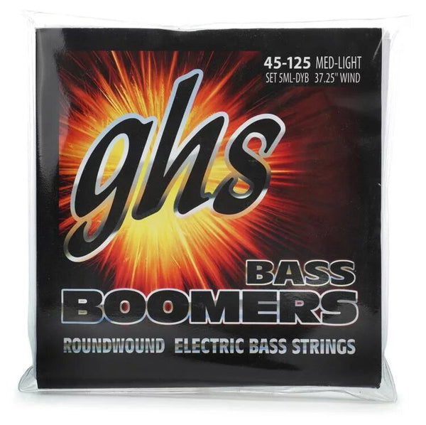 GHS Bass Guitar Strings GHS Boomers Electric Bass Guitar 5-String Medium Light 0.45 - 126 Gauge 5ML-DYB Buy on Feesheh