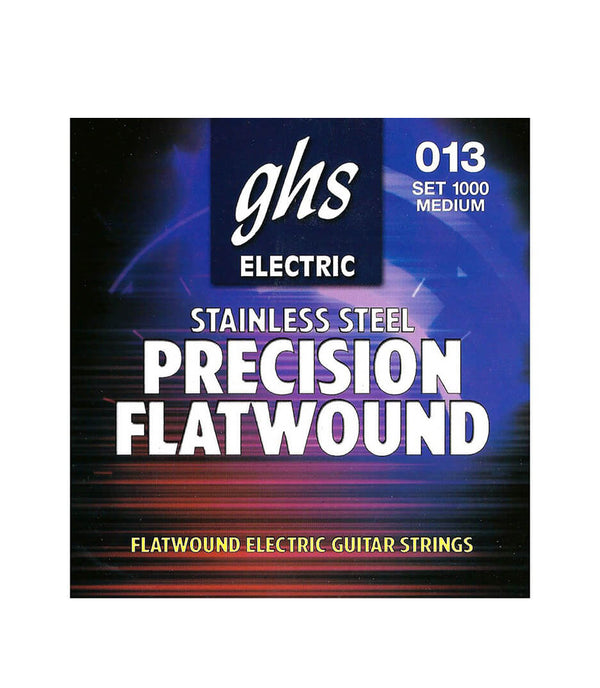 GHS GHS Electric Guitar Precision Flatwound Medium Strings 0.13 - 0.54 Gauge 1000 Buy on Feesheh