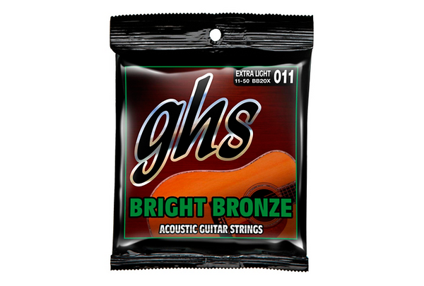 GHS Guitar Strings GHS Bright Bronze Acoustic Guitar String 0.11 - 0.50 Gauge BB20X Buy on Feesheh