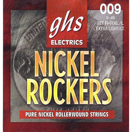 GHS Guitar Strings GHS Nickel Rockers Electric Guitar String Extra Light 0.09 - 0.42 Gauge R+RXL Buy on Feesheh