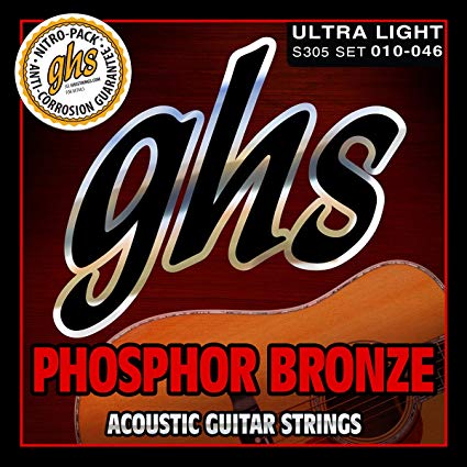 GHS Guitar Strings GHS Phosphor Bronze Acoustic Guitar String - 10 - 46 Gauge Ultra Light S305 Buy on Feesheh