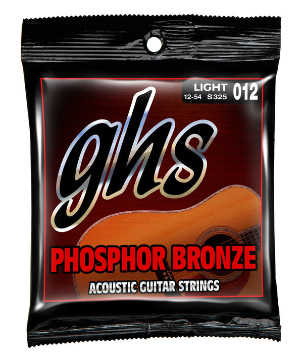 GHS Guitar Strings GHS Phosphor Bronze S325 Acoustic Guitar String - 0.12 - 0.54 Gauge Light S325 Buy on Feesheh