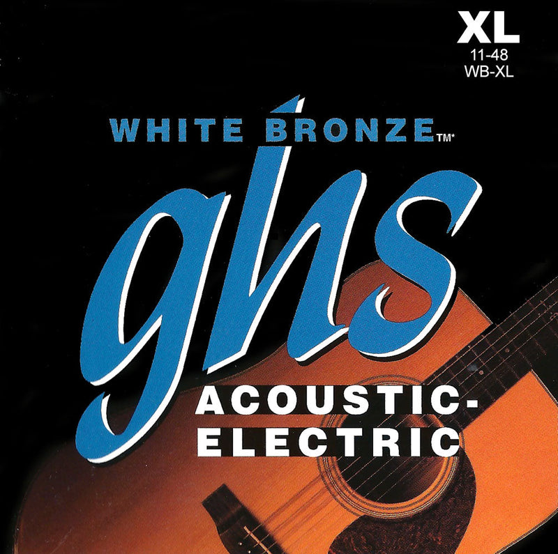 GHS Guitar Strings GHS White Bronze Acoustic Guitar String 0.11 - 0.48 Gauge WB-XL Buy on Feesheh