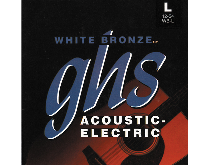 GHS White Bronze Acoustic Guitar String 0.12 0.54 Gauge