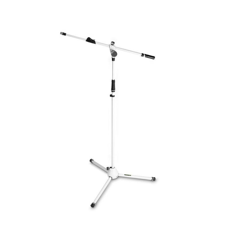 Gravity Pro Audio Accessories White Gravity MS 4322 B Microphone Stand with Folding Tripod Base and 2-Point Adjustment Telescoping Boom 716811 Buy on Feesheh