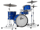 Gretsch Acoustic Drums Gretsch Catalina Club Blue Satin Flame Finish Hardware Drum Kit CT1-J484-BSF Buy on Feesheh