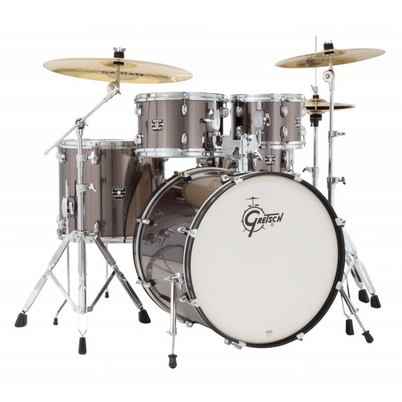 Gretsch Acoustic Drums Gretsch Energy 5PC Kit with Hardware Pack - Grey Steel Finish GE4E825GS Buy on Feesheh