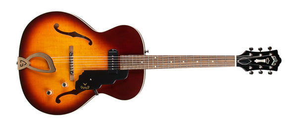 Guild Electric Guitar Guild T-50 Slim in Vintage Sunburst Finish, TKL Deluxe Hardshel Included 379-7500-837 Buy on Feesheh