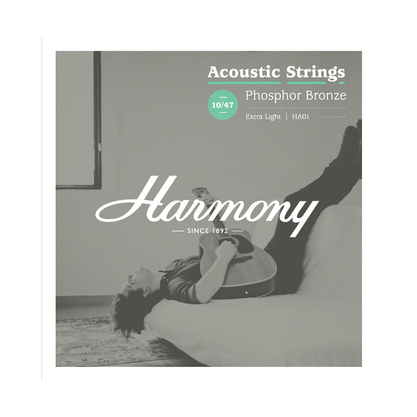 Harmony Strings & Tuners Harmony HA01 Phosphor Bronze Acoustic Guitar Strings, Extra Light, 10/47 HMN-023010 Buy on Feesheh