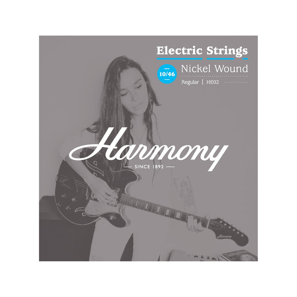 Harmony Strings & Tuners Harmony HE02 Nickel Electric Guitar Strings, Regular, 10/46 HMN-023008 Buy on Feesheh