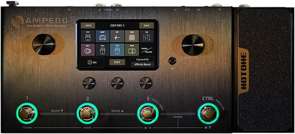 Hotone Hotone Ampero MP-100 Guitar Bass Amp Modeling IR Cabinets Simulation Multi Language Multi-Effects with Expression Pedal Stereo OTG USB Audio Interface MP-100 Buy on Feesheh