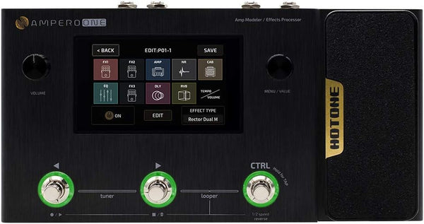 Hotone Hotone Ampero One MP-80 Guitar Bass Amp Modeling IR Cabinets Simulation Multi Language Multi-Effects with Expression Pedal Stereo OTG USB Audio Interface MP-80 Buy on Feesheh