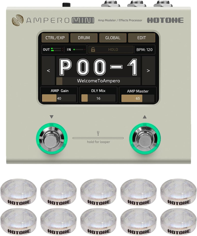 Hotone Vanilla Hotone MP-50MT Ampero Mini Amp Modeler & Effects Processor, (with 9V power supply) MP-50VN Buy on Feesheh