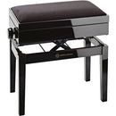 K&M Keyboard Accessories K&M Piano Bench with Sheet Music Storage, Black Glossy Finish & Black Velvet Seat 13950-100-21 Buy on Feesheh