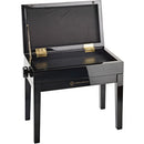 K&M Keyboard Accessories K&M Piano Bench with Sheet Music Storage, Black Glossy Finish & Black Velvet Seat 13950-100-21 Buy on Feesheh